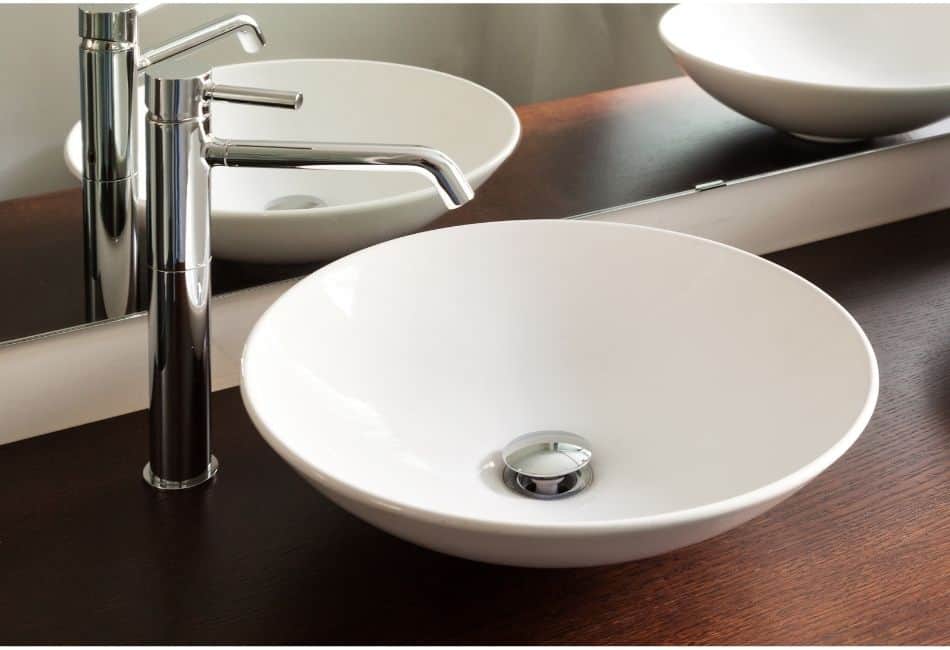 vessel bathroom sink faucet and vessel bowl