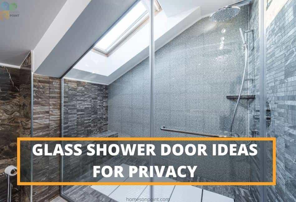 Glass shower door