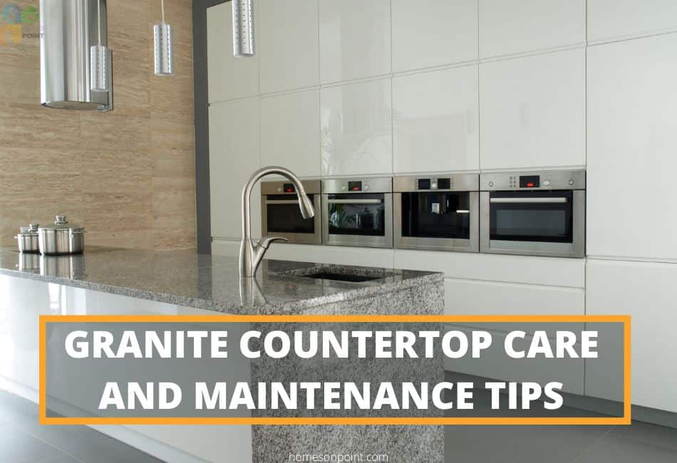 Granite countertop care and maintenance