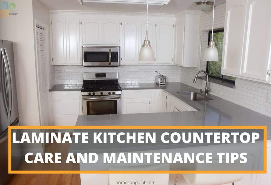 Laminate kitchen countertop care and maintenance