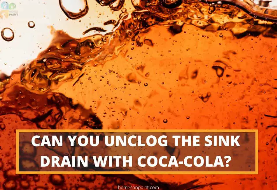 coca cola down bathroom sink
