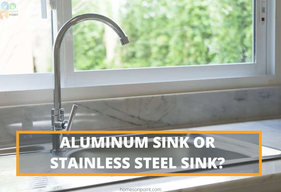 Stiainless steel sink with tall faucet