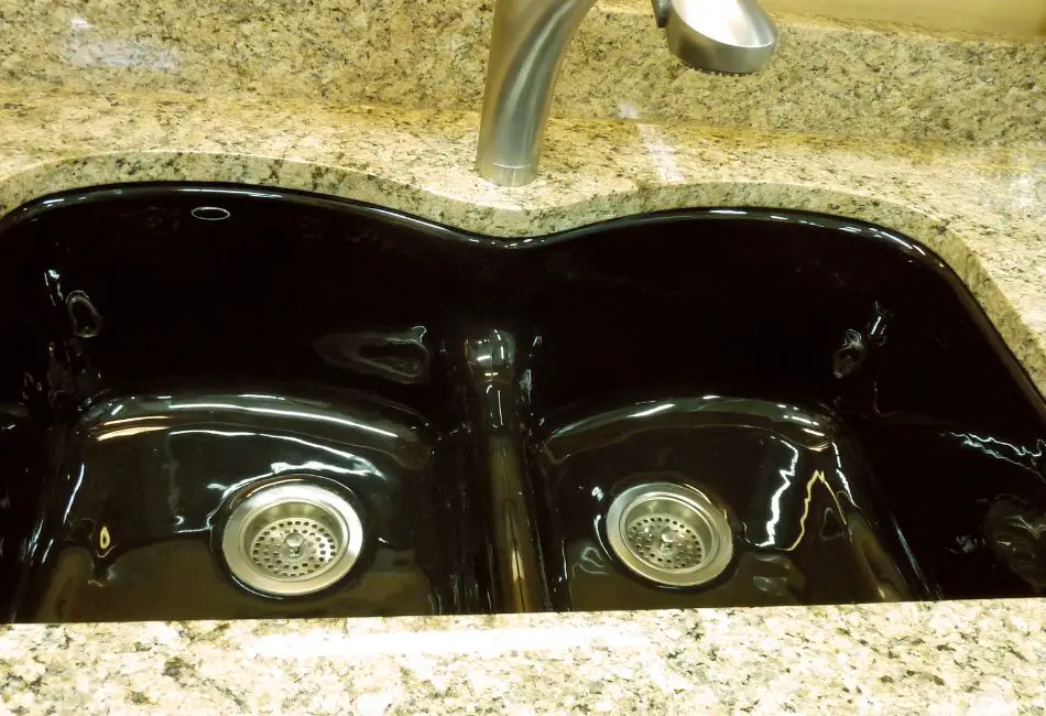 black kitchen undermount sink