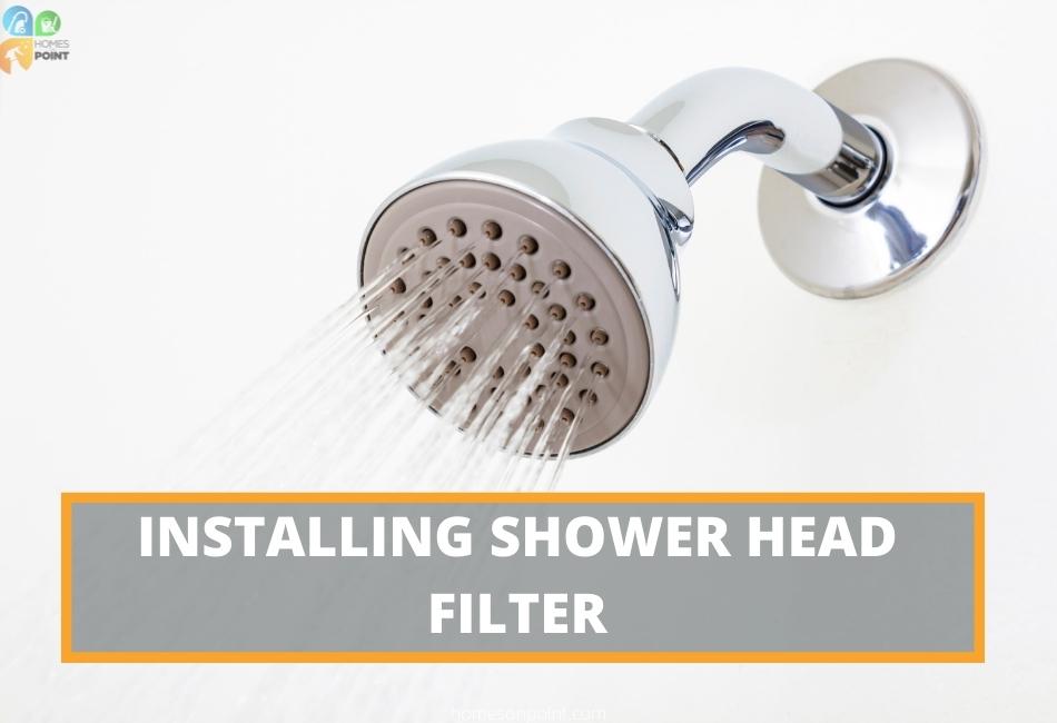 Installing shower filter