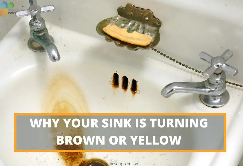 brown stainns in bathroom sink