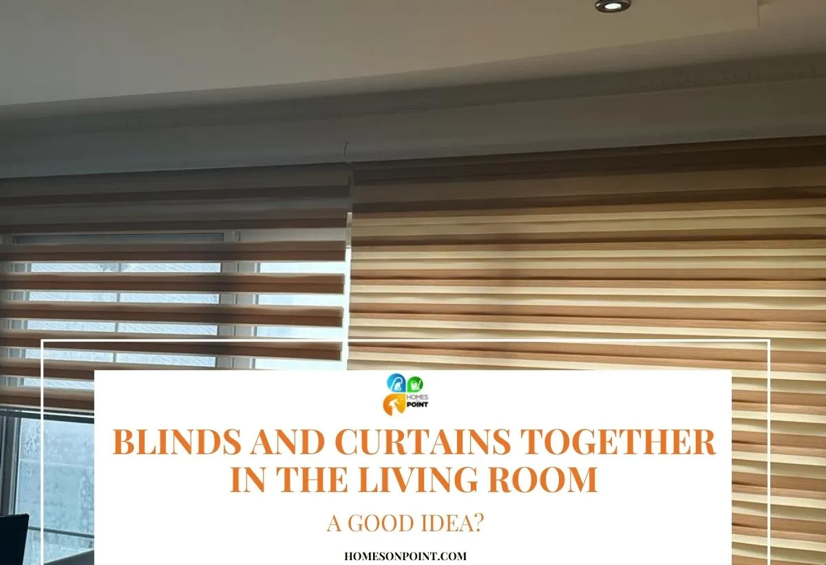 Blinds And Curtains Together In the Living Room. A Good Idea? Homes