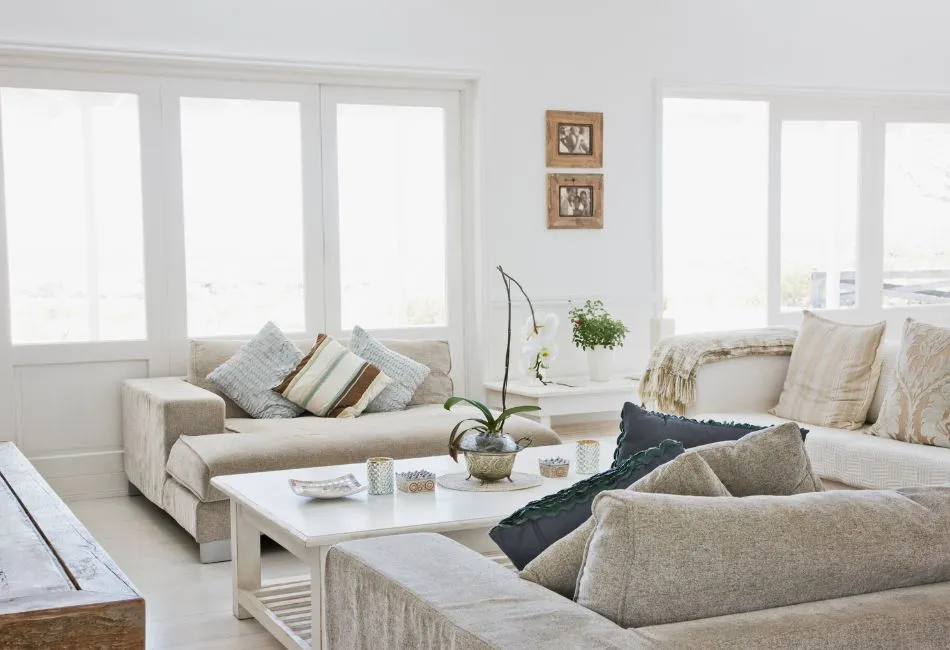 living room with natural lighting