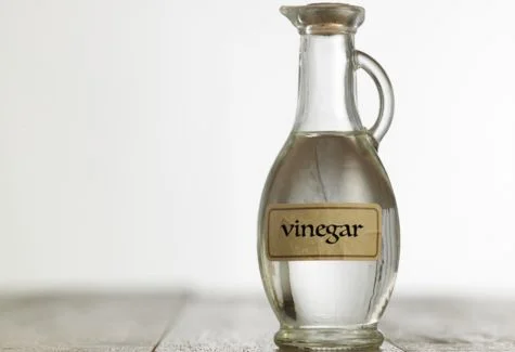 Vinegar in a glass jar